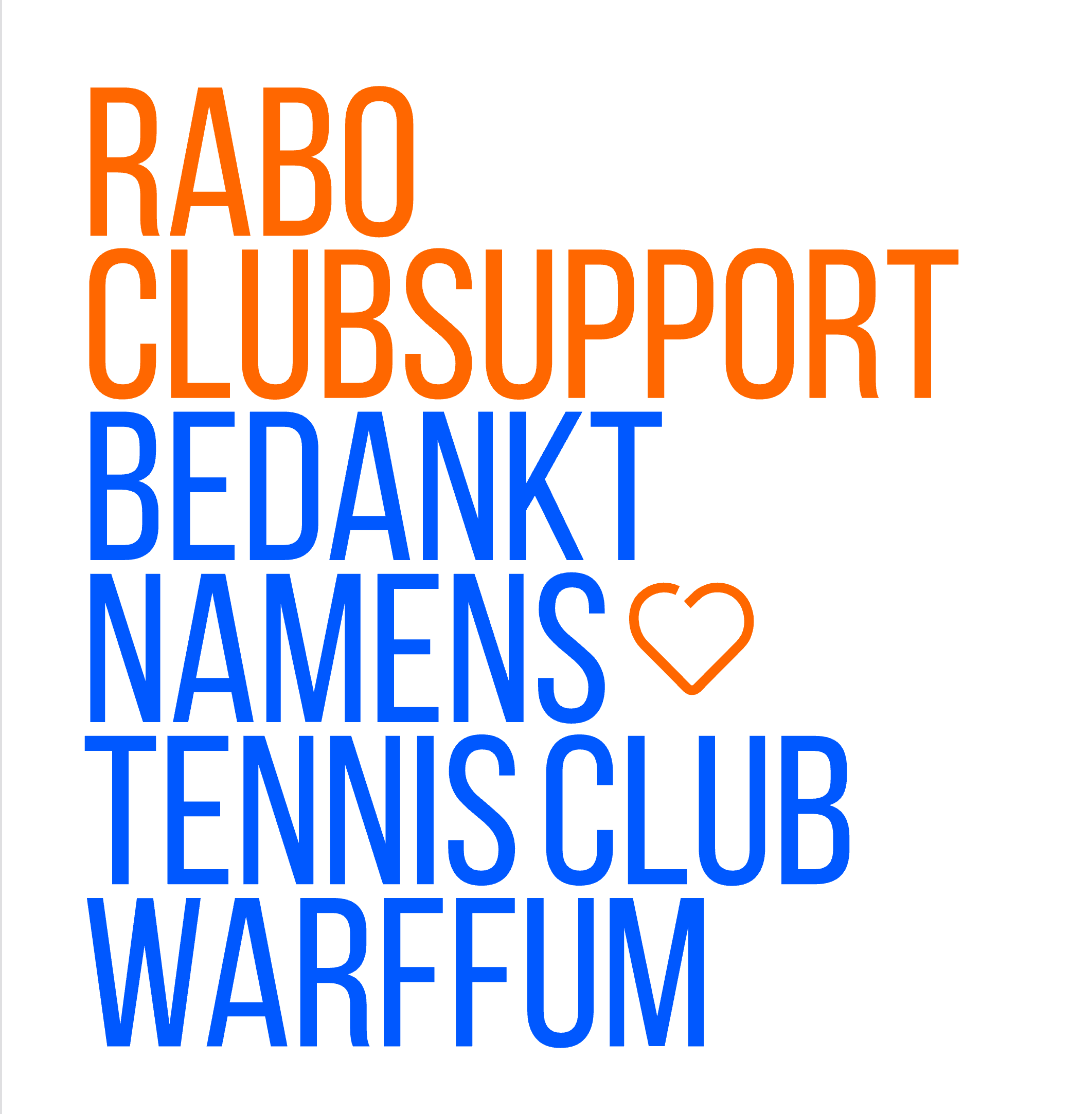 Rabo Club Support: stem op TC Warffum!